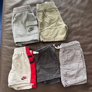 Nike Kids Shorts Set - Gray, Tan, Black, Cream, Red